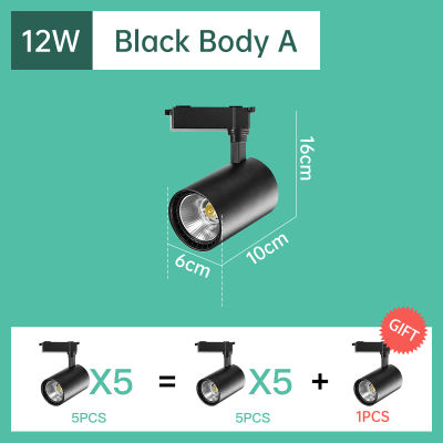 Led Track Light 12W 20W 30W 40W COB Track Lights Rail Spotlight Lamp Aluminum Track Rail Lighting Fixture Spot Light for Home