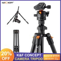 ขาตั้งกล้องกล้องถ่ายรูปแบบพกพาแนวคิด K &amp; F สามขาสูง62.99นิ้วความสูง8โหลดกิโลกรัมขาตั้งกล้องท่องเที่ยวถ่ายภาพมุมต่ำสำหรับกล้อง DSLR