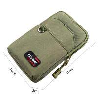 Special Offers High Quality  Black Nylon Cloth Mobile Phone Bags Durable Green Khaki Belt Waist Bag Single Double Layer Men Phone Pouch