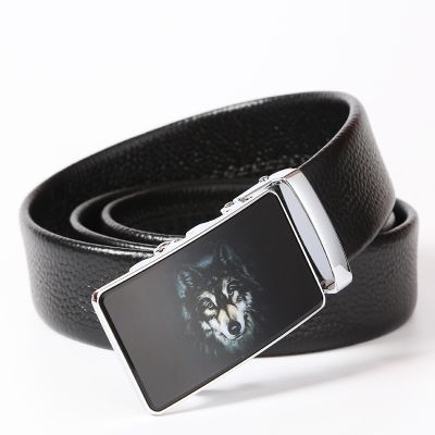 Web celebrity hot style belt tactical head layer cowhide male 2022 new man leather buckle automatically ▲