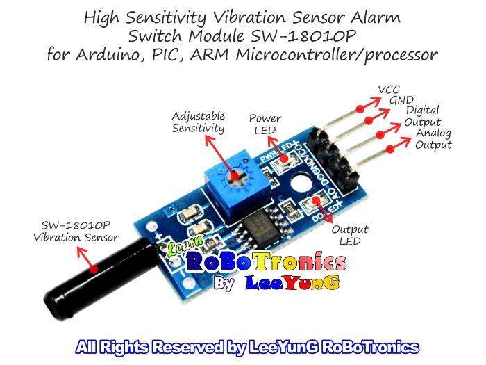 Smart Home Vibration Sensor Switch Module SW-18010P High Sensitivity ...