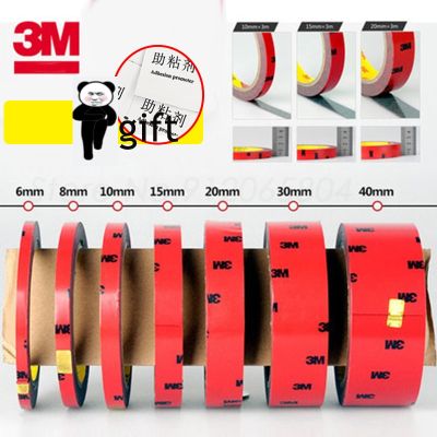 3M VHB Heavy Duty Mounting Strong Double Sided Tape Adhesive Acrylic Foam Anti-Temperature Waterproof Home For Car 0.8MM Office Adhesives Tape