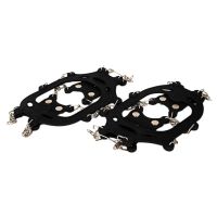 12 Teeth Ice Crampons Shoes Crampons Anti-Slip Ice Gripper Hiking Cleats Spikes Traction Ice Floes Walking Shoe Cover