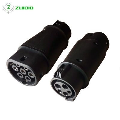 EV Adapter 16A 32A SAE J1772 Connector EVSE Car Charger Type 1 To Type 2 Or Type 2 To Type 1 Electric Vehicle Charging Adaptor