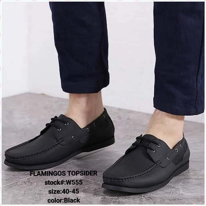 all BLACK TOPSIDER SHOES FOR MEN (SIZE 39-44) | Lazada PH