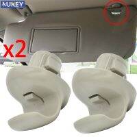 2X Sun Visor Clips Fastener Clip Retainer Gray For Nissan Xterra Pulsar C13 Micra K12 Note E11 E12 Leaf ZE0 ZE1 Teana J31 Maxima