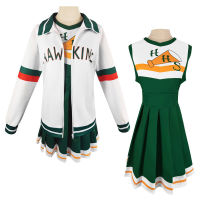 Chrissy Cunningham Cosplay Costume Things Season 4 Cheerleader Uniform Hawkins High School Lucas Sinclair Jacket Dress