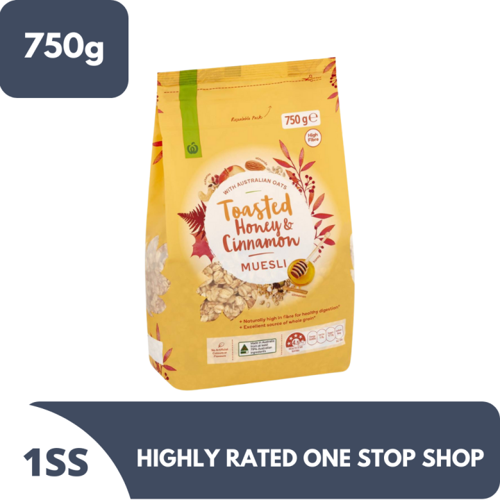 Woolworths Original Toasted With Honey & Cinnamon Muesli 750g Lazada PH