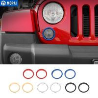 MOPAI 2 PCS ABS Car Exterior Front Turn Signal Light Lamp Cover Decoration Stickers for Jeep Wrangler JK 2007-2017 Car Styling