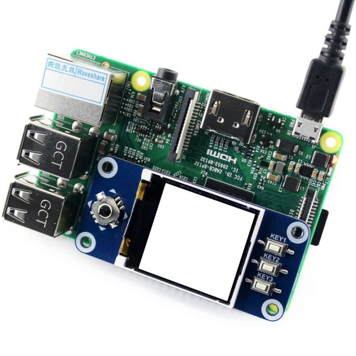 waveshare-1-44-inch-lcd-display-hat-for-raspberry-pi-2b-3b-3b-zero-zero-w-128x128-pixels-spi-interface-led-backlight-3-3v