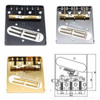 HR-Wilkinson WTB Guitar Bridge with Brass Compensated 3-Saddle WTB Ashtray Bridges for Telecaster Tele TL Electric Guitar