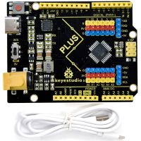 【LZ】❣  Novo! Keyestudio plusuno placa de controle desenvolvimento com tipo c interface   cabo usb compatível com arduino uno r3