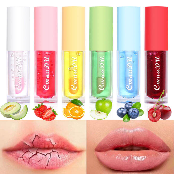 Tattie CMAADU Fruit Flavor Temperature Color Change Lip Glaze Lip Gloss Moisturizing Lipstick