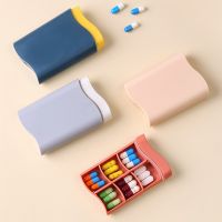 tdfj 6 Pill Storage Organizer Outdoor Dust-proof Plastic Medicine