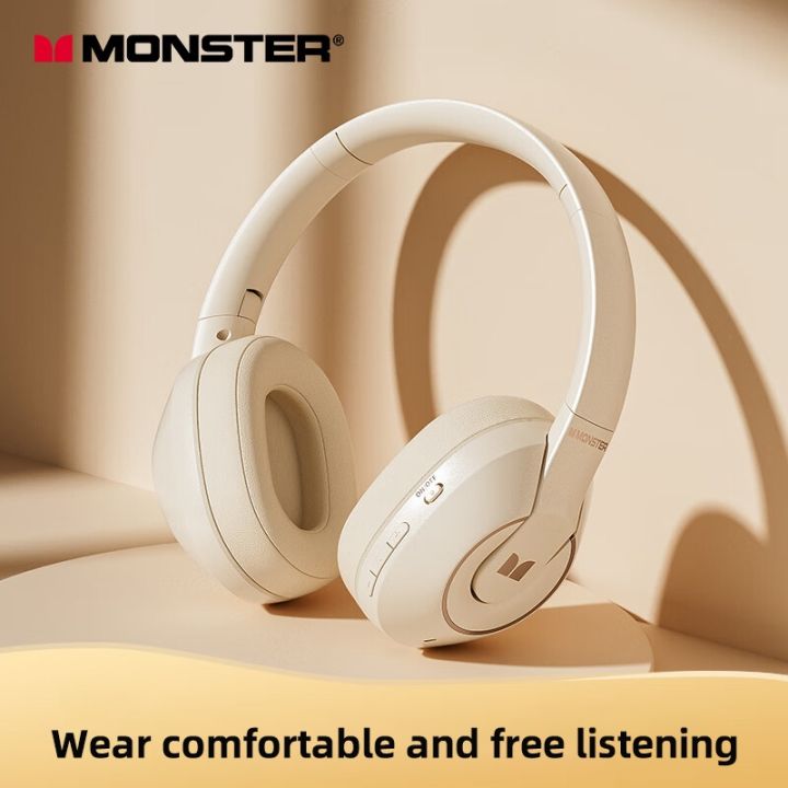 original-monster-xkh01-wireless-bluetooth-5-3-headphones-sports-earphones-hifi-sound-smart-low-latency-noise-cancelling-with-mic