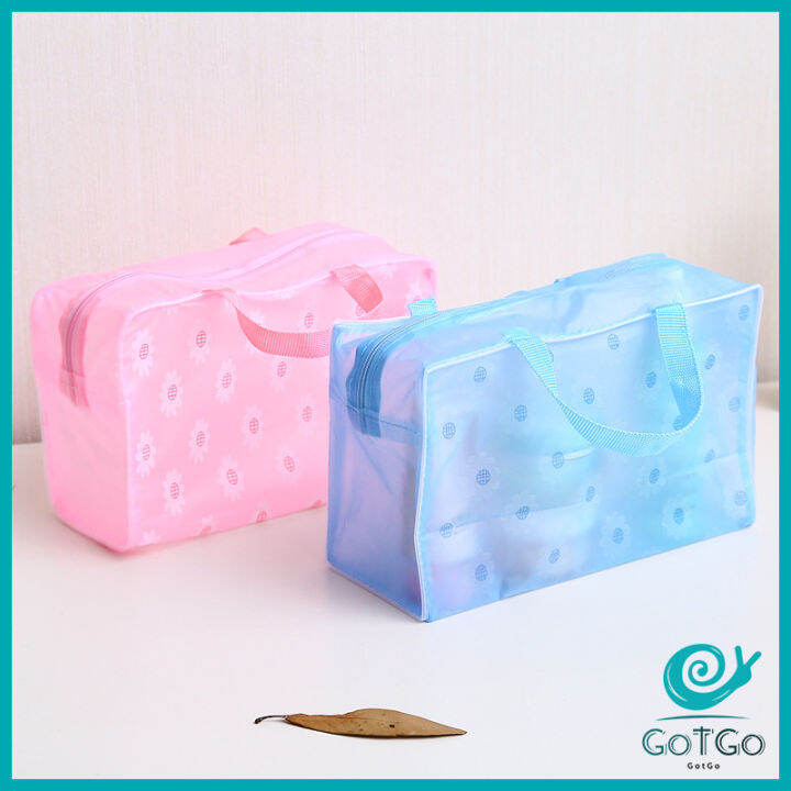 gotgo-กระเป๋าเครื่องสำอาง-โปร่งแสง-ถุงเก็บของ-pvc-กระเป๋าเอนกประสงค์-สปอตสินค้า-wash-bag