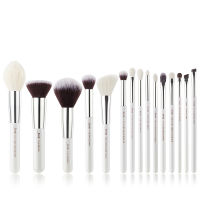 Jessup brushes Pearl White Rose Gold Professional Makeup Brushes Set Make up Brush Tool Foundation Powder Definer Shader Liner