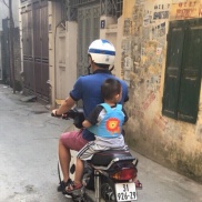 Đai đi xe máy dạng balo cho bé trai bé gái - Hàng Việt Nam 2020