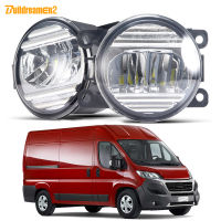 2ชิ้น30W 3000LM LED ไฟตัดหมอกประกอบสำหรับ Fiat Ducato (250, 290) 2006-2023 H11รถหมอกกลางวันภายนอกไฟเดย์ไลท์ DRL