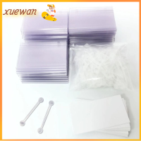 XUEWAN 60 Pcs พลาสติกทำจากพลาสติก ที่ใส่ฉลาก 60ชิ้นค่ะ ว่างเปล่าไม่มี ป้ายชั้นวาง เข้าคู่กัน 8055มม. ป้ายป้ายกำกับ ตะกร้าใส่ของ