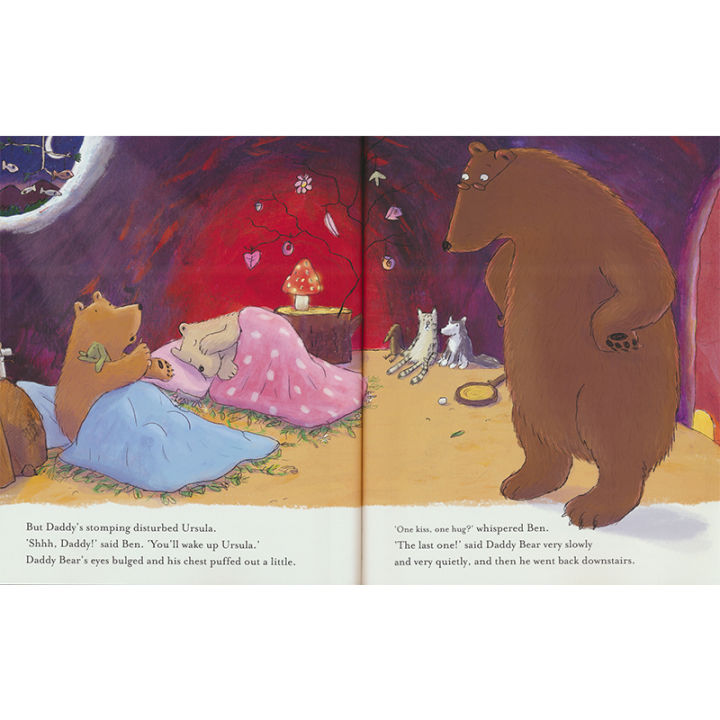 one-kiss-one-hug-one-kiss-one-hug-picture-book-sleeping-parents-and-children-reading-english-original-childrens-books