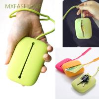 MXFASHIONE Home Furnishing Key Holder Inligent Case Accessories Pouch Women Key Chain Silicone Hasp Style Multifunctional Card BagMulticolor