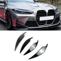 4Pcs Real Carbon Fiber Front Bumper Side Canards Splitter Spoiler for -BMW G80 M3 G82 G83 M4 2021 2022