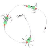 【CW】 Squid String Fishhook 8 Claws Barbed Fishing Fluorescence Night Tackles Accessories