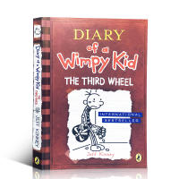 หนังสือการ์ตูนยอดนิยมต้นฉบับDiary of A wimpy KID 7 The Third WHEEL Jeff Kinneyหนังสือนวนิยายภาษาอังกฤษสำหรับเด็ก