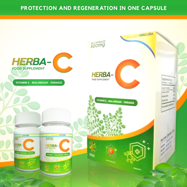 Golden Mag USA Herba C Protection & Regeneration Vitamin C Malunggay