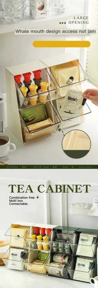 Tea & Coffee Sachet Connectable Organizer Stackable Pantry