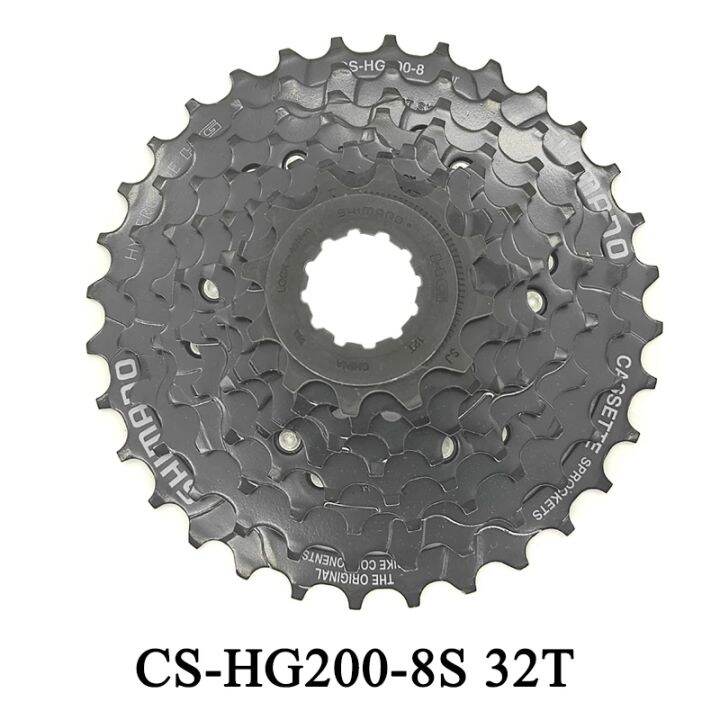 shimano-mtb-จักรยานเกียร์อะไหล่-cs-hg200-78-cassette-bike-freewheel-cassettes-12-14-16-18-21-24-28-32t-7s8s-speed-bike