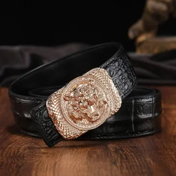 Men Belt Genuine Leather Luxury High Quality  Automatic Belt Buckle Diamond  - Belt - Aliexpress