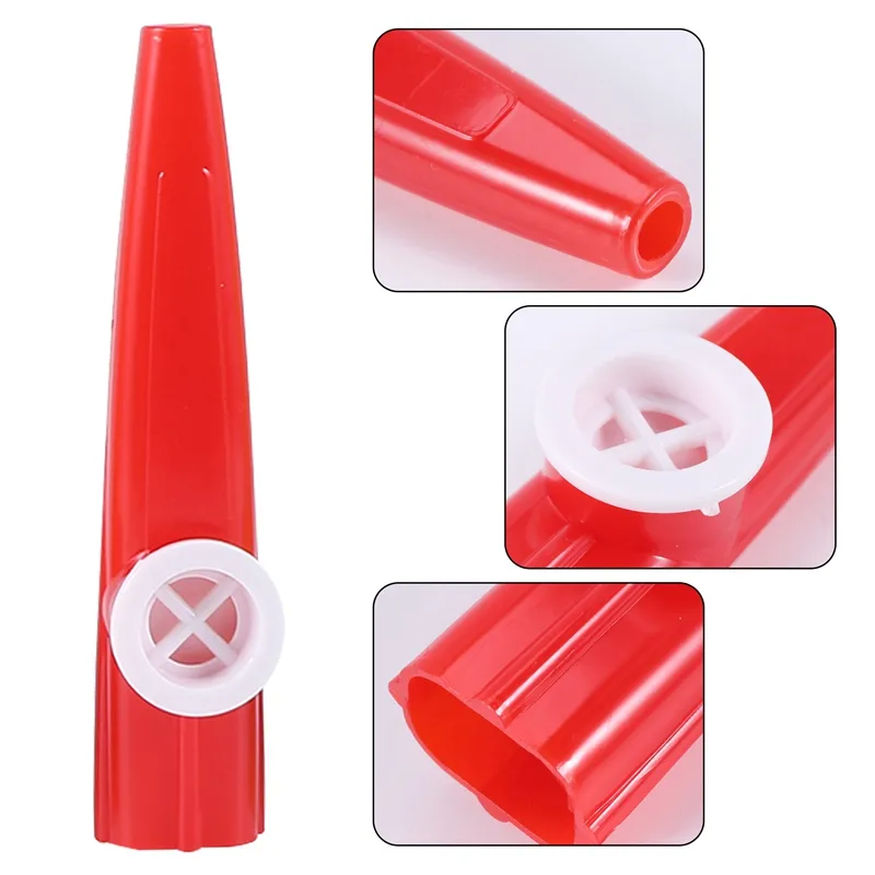 24 pièces en plastique Kazoos 8 Instrument de musique Kazoo coloré