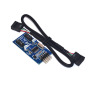 Motherboard 9Pin USB Header to 2 Male Adapter Card USB2.0 9Pin to Dual 9Pin Connector Splitter thumbnail