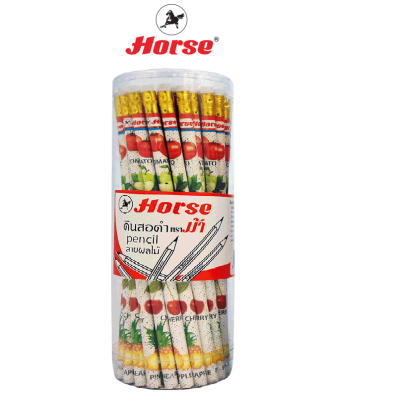 HORSE ตราม้า ดินสอดำ HB ตราม้า ลายผลไม้   1x50/แพ็ค