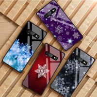 【Sell Well】FDD Snowflake ฤดูหนาวกระจกนิรภัยสำหรับ Samsung S21 S20 A11 S10 S10E S9 S8 Plus Lite Note20 Note10ฝาครอบ Ultra Shell