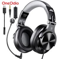 USB เกมเมอร์ชุดหูฟังเล่นเกมมีสาย A71D Oneodio + Headphone Gaming ครอบหู3.5มม. พร้อมสำหรับคอมพิวเตอร์พีซีไมโครโฟนที่ถอดแยกออกได้ Xbox PS4