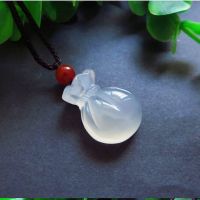 【cw】 Agate Chalcedony bag Pendant Fashion Accessories Hand Carved Man Woman Amulet Gifts