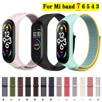 Bracelet for mi band 6 7 Strap Nylon Sport loop watch Belt pulsera correa Mi band 4 Wristband for xiaomi Mi band 5 4 3 Bracelet Straps