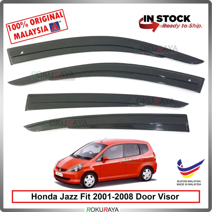 Honda Jazz (1st Gen) 20012008 AG Door Visor Air Press Wind Deflector (AG Mugen Design) Lazada
