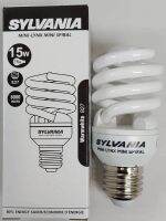 หลอดประหยัดไฟ Sylvania mini-lynx mini spiral 15w แสงสีเหลือง(Warmwhite)