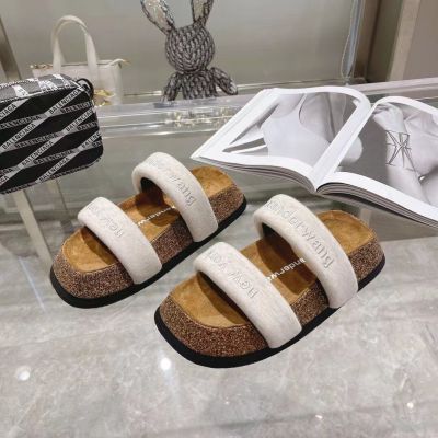 Explosive style stone pattern sandals and slippers women 2023 summer pink thick bottom increased lazy casual buckle sandals drag