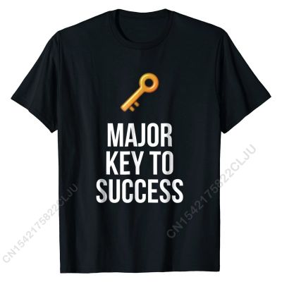 Major Key To Success T-Shirt Men Tshirts For Students Cal T Shirt Funky Cal Cotton