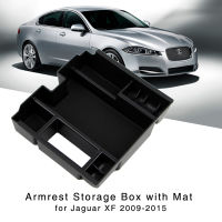 ที่เก็บกล่องสำหรับ Jaguar XF 2009 2010 2011 2012 2013 2014 2015ภายใน Organizer Center คอนโซลผู้ถือถาด