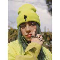 ♙ Dropshipping Billie Eilish cotton casual peas knit winter hat skull hat unisex cap