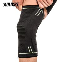 {Feili Sports Outdoor} AOLIKES 1ชิ้นรองรับอุปกรณ์พยุงเข่าสำหรับการวิ่งข้ออักเสบวงแหวนฉีกบรรเทาอาการปวดข้อต่อกีฬาและฟื้นฟูการบาดเจ็บ