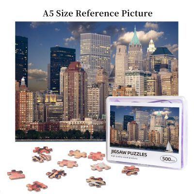 New York Wooden Jigsaw Puzzle 500 Pieces Educational Toy Painting Art Decor Decompression toys 500pcs