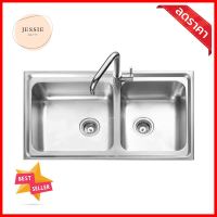 ซิงค์ฝัง 2หลุม MEX DLS86B สเตนเลสBUILT-IN SINK MEX DLS86B 2B STAINLESS STEEL **ลดราคาจัดหนัก **