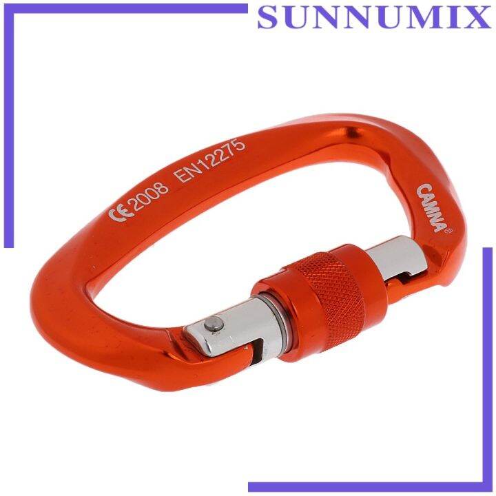 ขายดี-egxtrb-sunnimix-คลิปคาราบิเนอร์เกลียวล็อค25kn-2ชิ้นตะขอเปลสุนัขปีนต้นไม้หิน